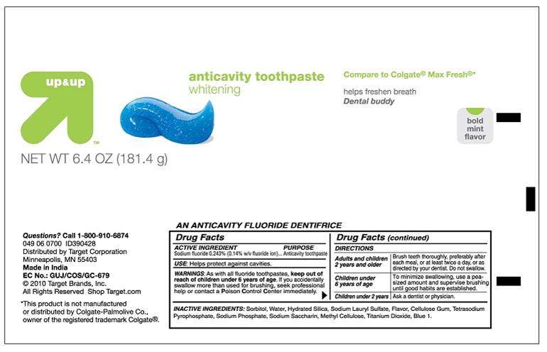 Up and Up Anticavity Toothpaste Whitening